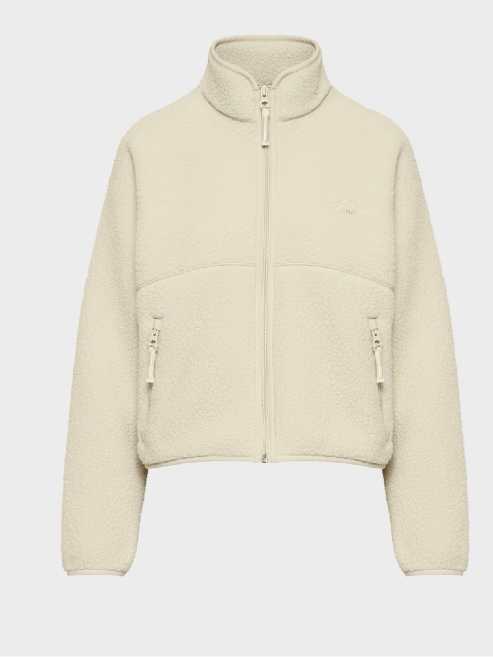 Aritzia TNA Polartec Thermal Pro Fleece Zip-Up Mullein L - Picture 9 of 14